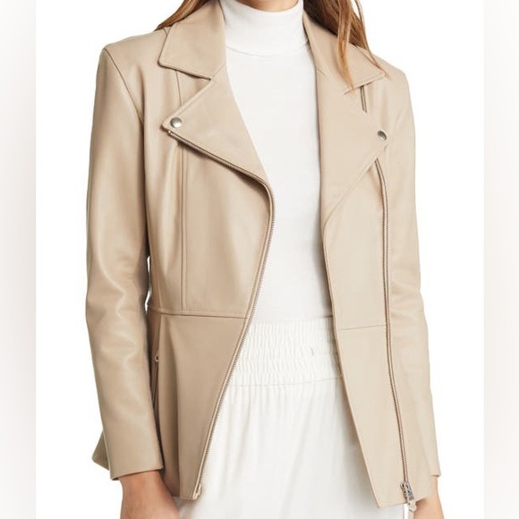 Mackage DAY Beige XS - Brand New Ladies Leather Jacket NWT - Picture 4 of 8